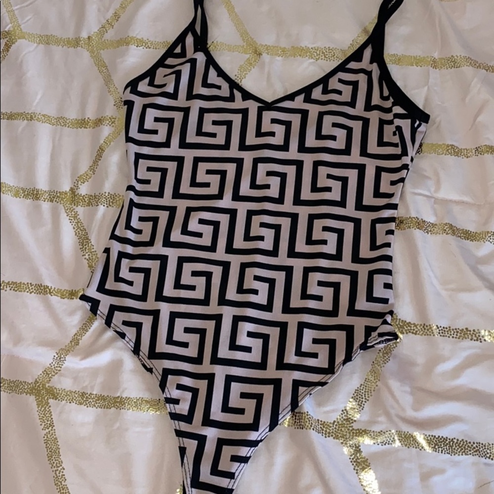 Pink & Black Bodysuit